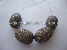 Diamond Studded Silver Egg